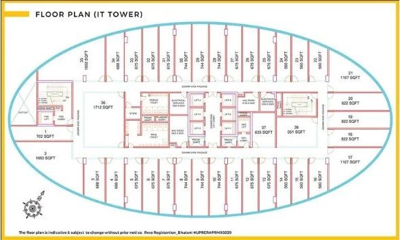 Grandthum Office Space Floor Plan